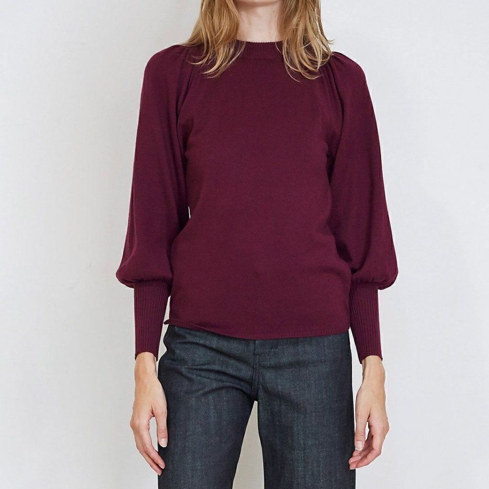 NWT Apiece Apart Dewi Crew Neck Cashmere Cotton Pullover Sweater